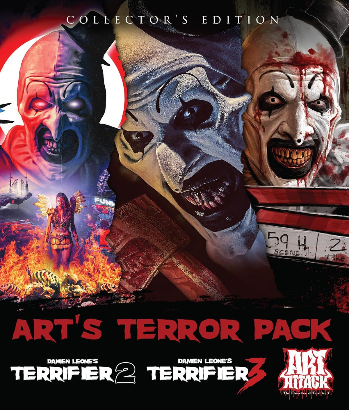 Art's Terror Pack: Terrifier 2 / Terrifier 3 / Art Attack: The Dissection of Ter [BluRay]