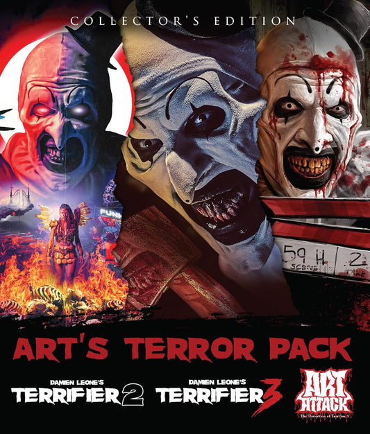 Art's Terror Pack: Terrifier 2 / Terrifier 3 / Art Attack: The Dissection of Ter [BluRay]
